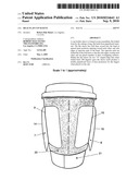 Heat flap cup sleeve diagram and image