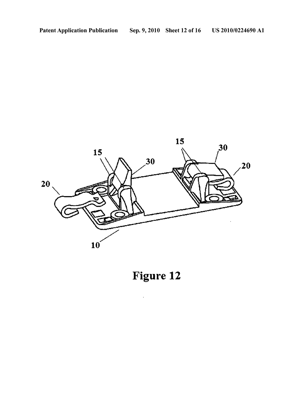 Tie Plate with Cam Shoulder Bridge - diagram, schematic, and image 13