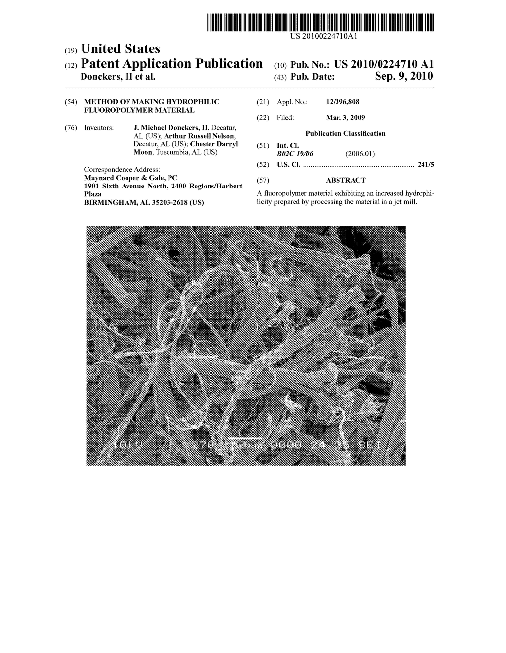 METHOD OF MAKING HYDROPHILIC FLUOROPOLYMER MATERIAL - diagram, schematic, and image 01