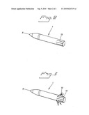 METHOD OF VARYING FIRING RANGE AND EFFECT IN TARGET FOR SHELL AND SHELL CONFIGURED FOR THIS PURPOSE diagram and image