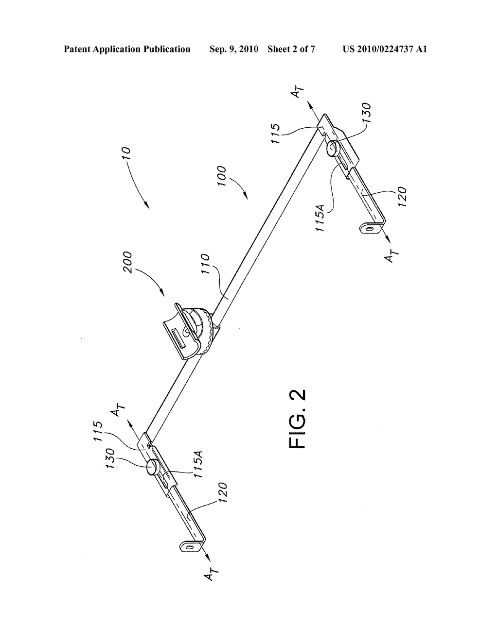 Adjustable Cable Management Bar And System - diagram, schematic, and image 03