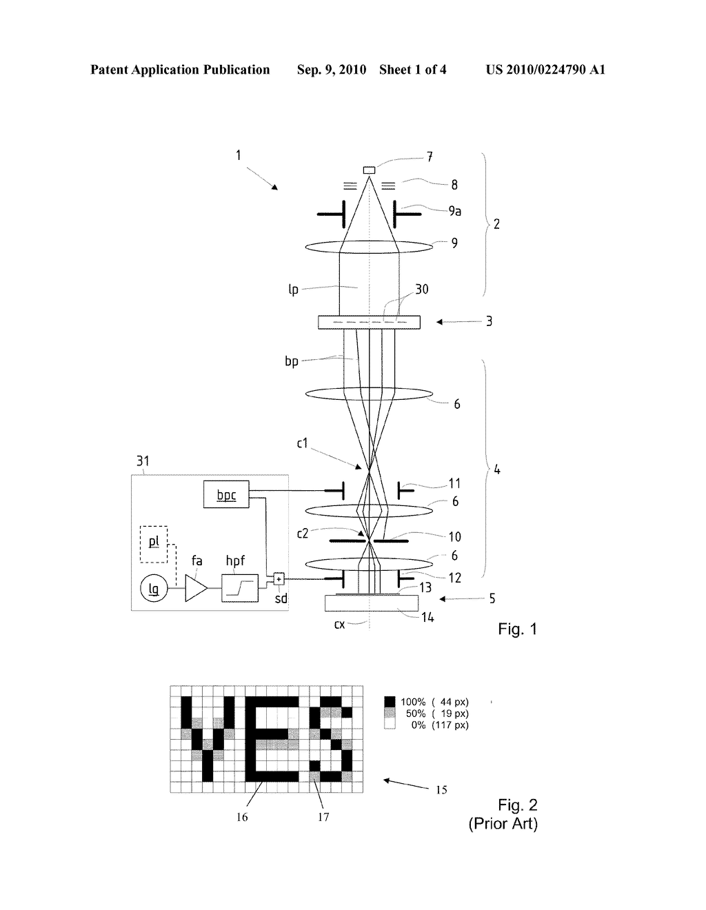 Global Point Spreading Function in Multi-Beam Patterning - diagram, schematic, and image 02