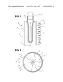 OVEN FOR PLASTIC PREFORMS WITH PARTLY TRANSPARENT RADIATOR diagram and image