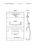 Portable automobile (GPS) attachment cradle diagram and image