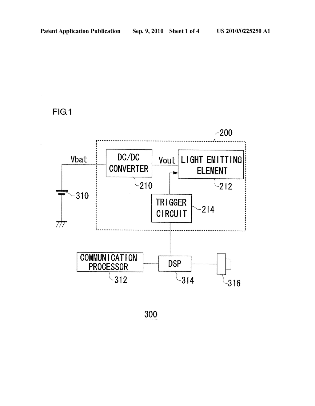 DRIVE CIRCUIT OF DC/DC CONVERTER, LIGHT EMITTING APPARATUS AND ELECTRONIC DEVICE USING THE SAME - diagram, schematic, and image 02