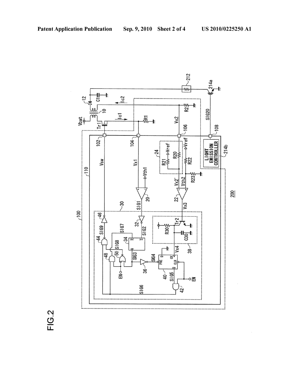 DRIVE CIRCUIT OF DC/DC CONVERTER, LIGHT EMITTING APPARATUS AND ELECTRONIC DEVICE USING THE SAME - diagram, schematic, and image 03