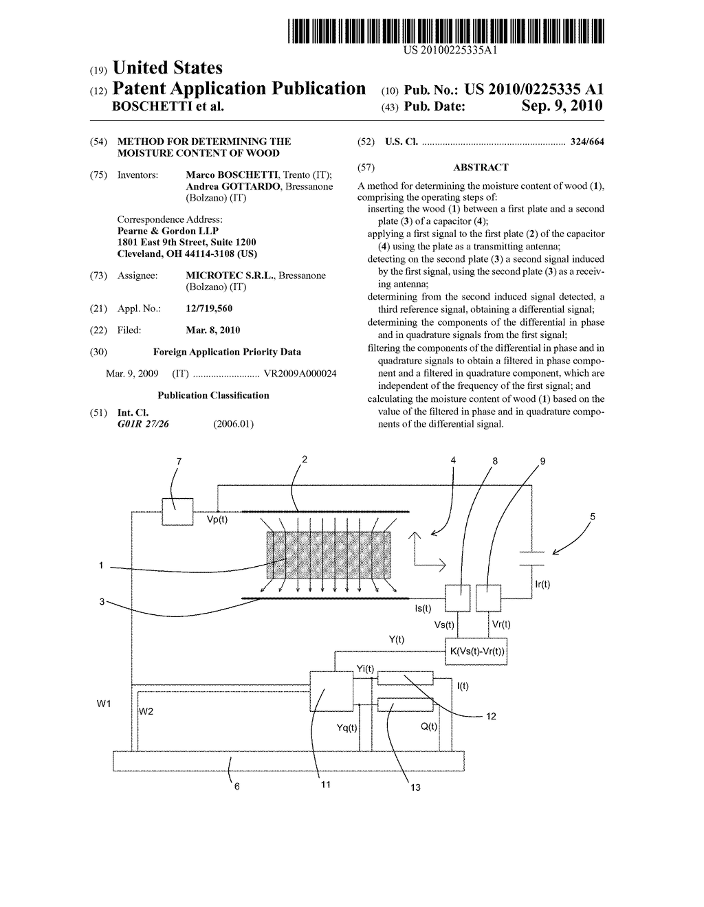 METHOD FOR DETERMINING THE MOISTURE CONTENT OF WOOD - diagram, schematic, and image 01