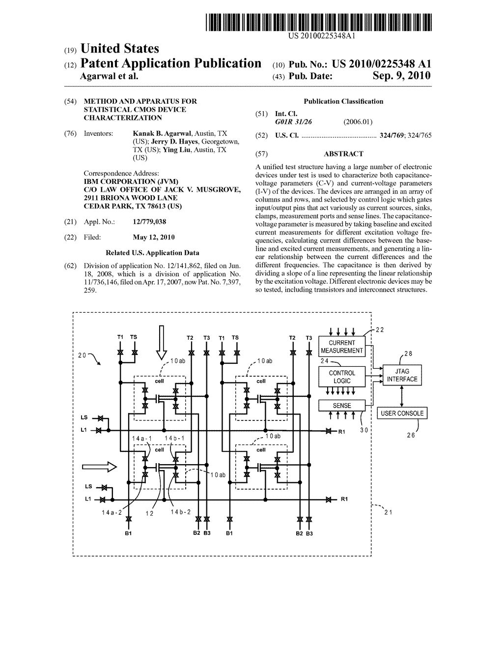 METHOD AND APPARATUS FOR STATISTICAL CMOS DEVICE CHARACTERIZATION - diagram, schematic, and image 01