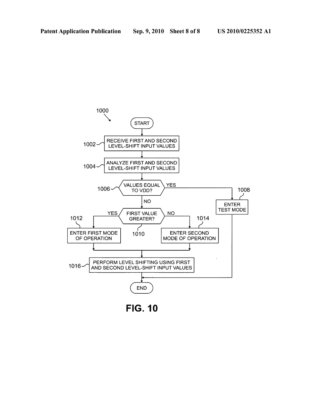 Integrated circuit with pin-selectable mode of operation and level-shift functionality and related apparatus, system, and method - diagram, schematic, and image 09