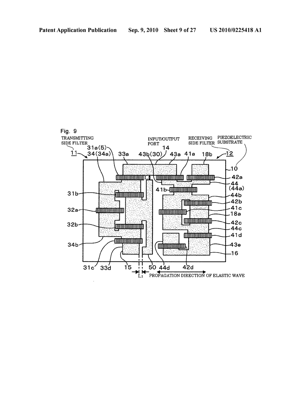 Low band side filter of duplexer, high band side filter of duplexer, and duplexer - diagram, schematic, and image 10