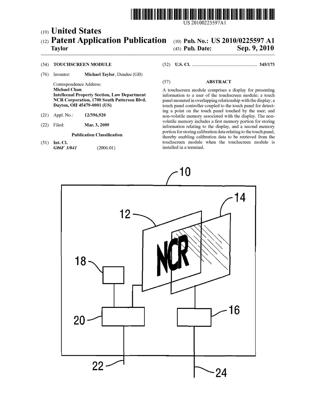 TOUCHSCREEN MODULE - diagram, schematic, and image 01