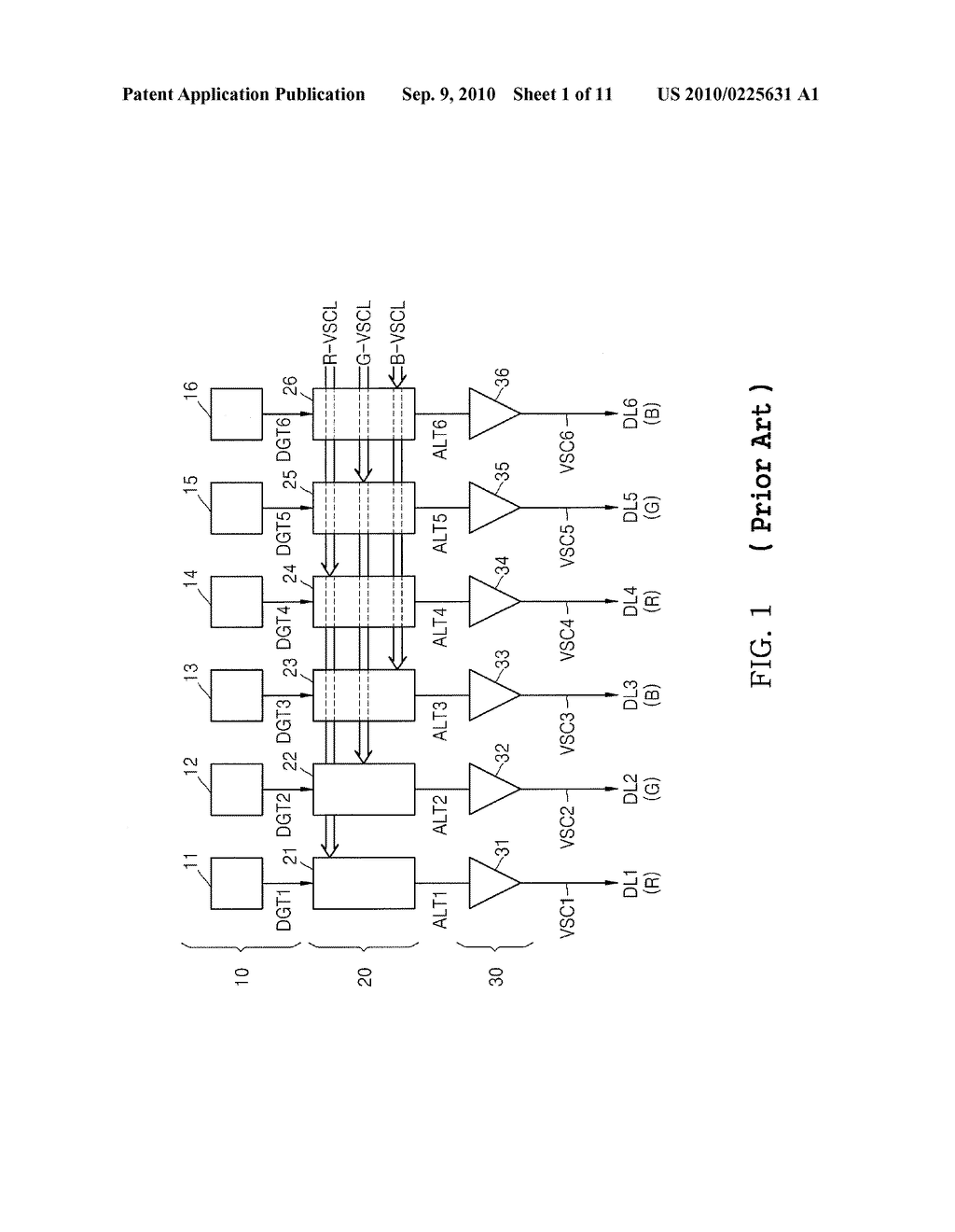 FLAT PANEL DISPLAY DEVICE AND SOURCE DRIVER CIRCUIT FOR PERFORMING MUTIPLE DRIVING OPERATIONS WITHIN A UNIT SOURCING PERIOD - diagram, schematic, and image 02
