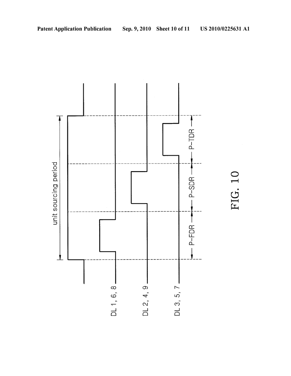 FLAT PANEL DISPLAY DEVICE AND SOURCE DRIVER CIRCUIT FOR PERFORMING MUTIPLE DRIVING OPERATIONS WITHIN A UNIT SOURCING PERIOD - diagram, schematic, and image 11