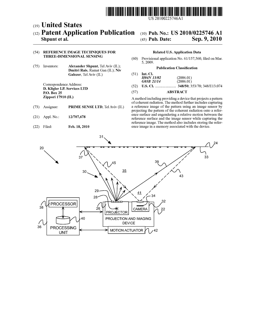 REFERENCE IMAGE TECHNIQUES FOR THREE-DIMENSIONAL SENSING - diagram, schematic, and image 01