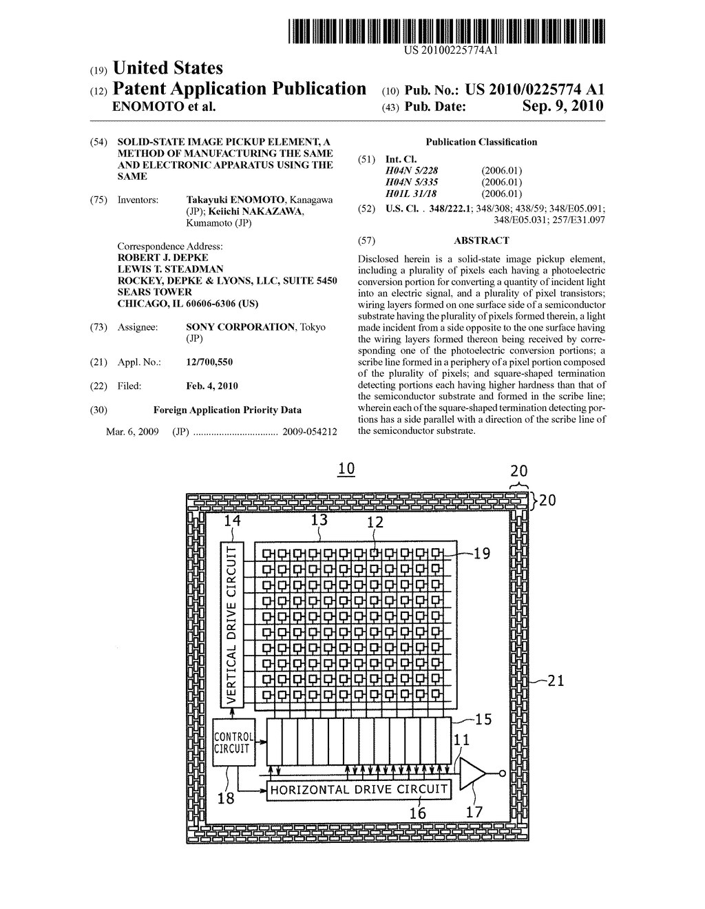 SOLID-STATE IMAGE PICKUP ELEMENT, A METHOD OF MANUFACTURING THE SAME AND ELECTRONIC APPARATUS USING THE SAME - diagram, schematic, and image 01