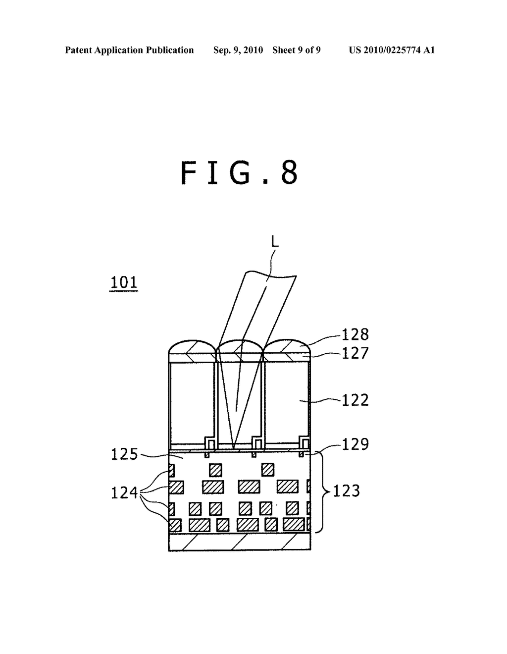 SOLID-STATE IMAGE PICKUP ELEMENT, A METHOD OF MANUFACTURING THE SAME AND ELECTRONIC APPARATUS USING THE SAME - diagram, schematic, and image 10