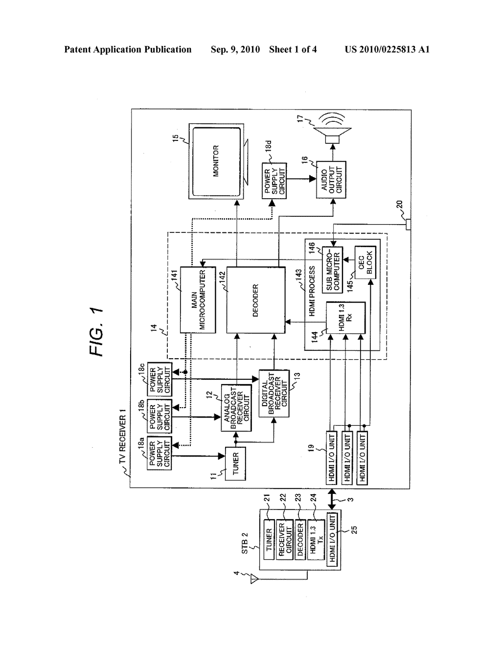 TELEVISION RECEIVER - diagram, schematic, and image 02