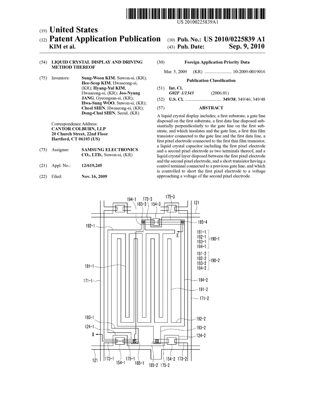 LIQUID CRYSTAL DISPLAY AND DRIVING METHOD THEREOF - diagram, schematic, and image 01