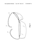 EYEWEAR WITH WIRE FRAME INSERTED INTO SLOTS IN LENSES diagram and image