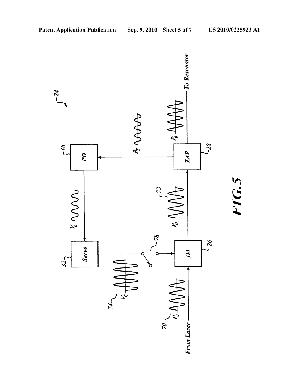 RESIDUAL INTENSITY MODULATION (RIM) CONTROL LOOP IN A RESONATOR FIBER-OPTIC GYROSCOPE (RFOG) - diagram, schematic, and image 06