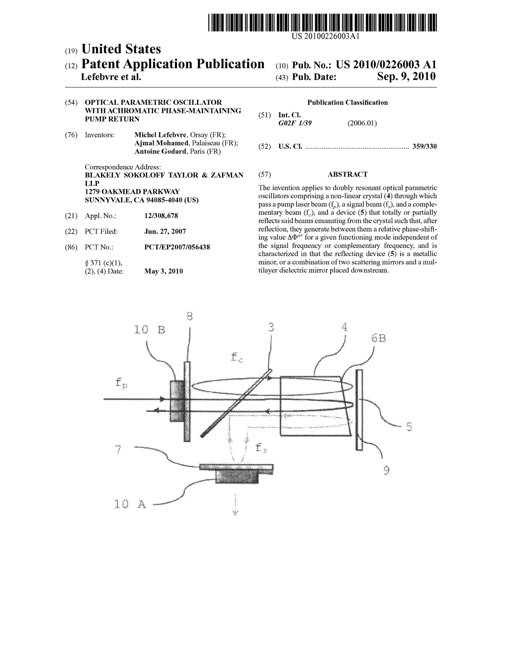 Optical parametric oscillator with achromatic phase-maintaining pump return - diagram, schematic, and image 01