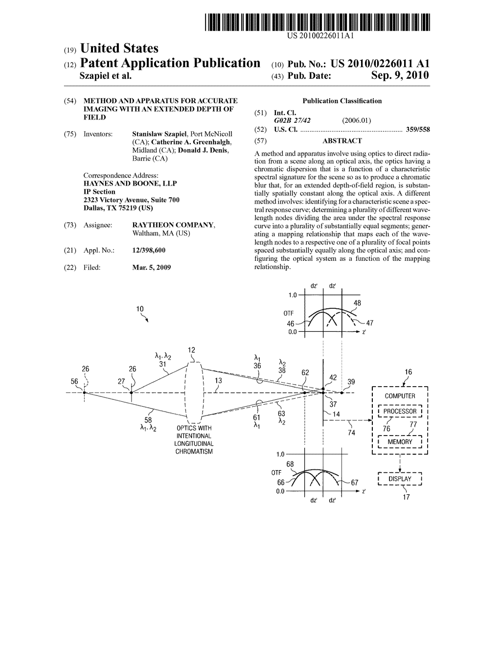 Method and Apparatus for Accurate Imaging with an Extended Depth of Field - diagram, schematic, and image 01