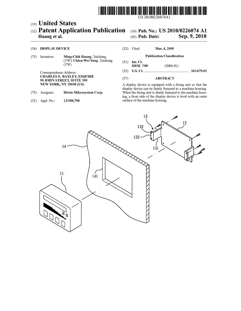 Display device - diagram, schematic, and image 01