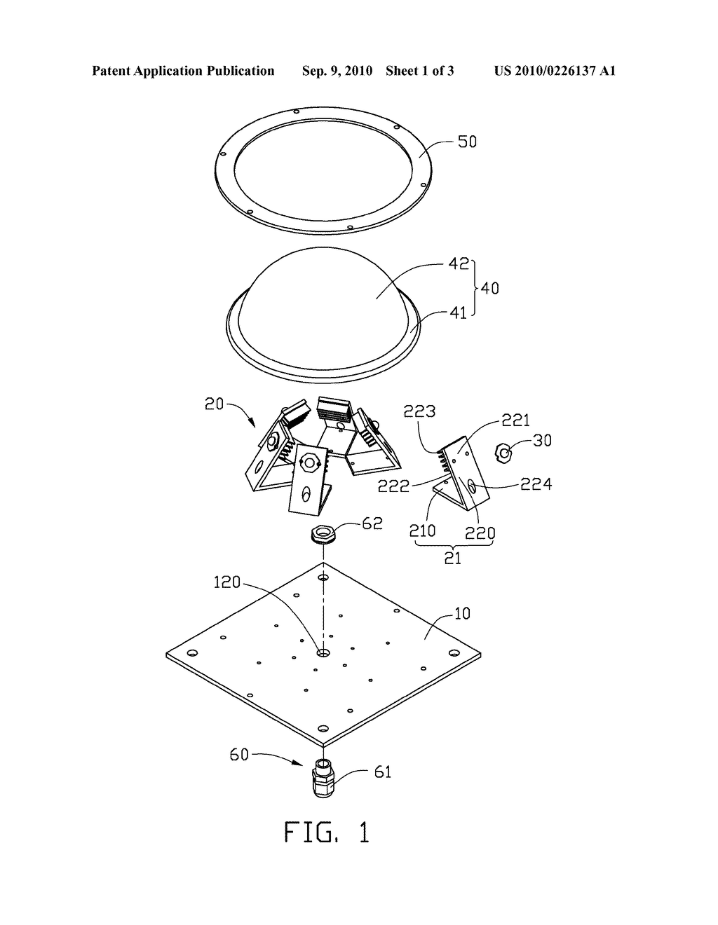 LED LAMP WITH HEAT DISSIPATION STRUCTURE - diagram, schematic, and image 02