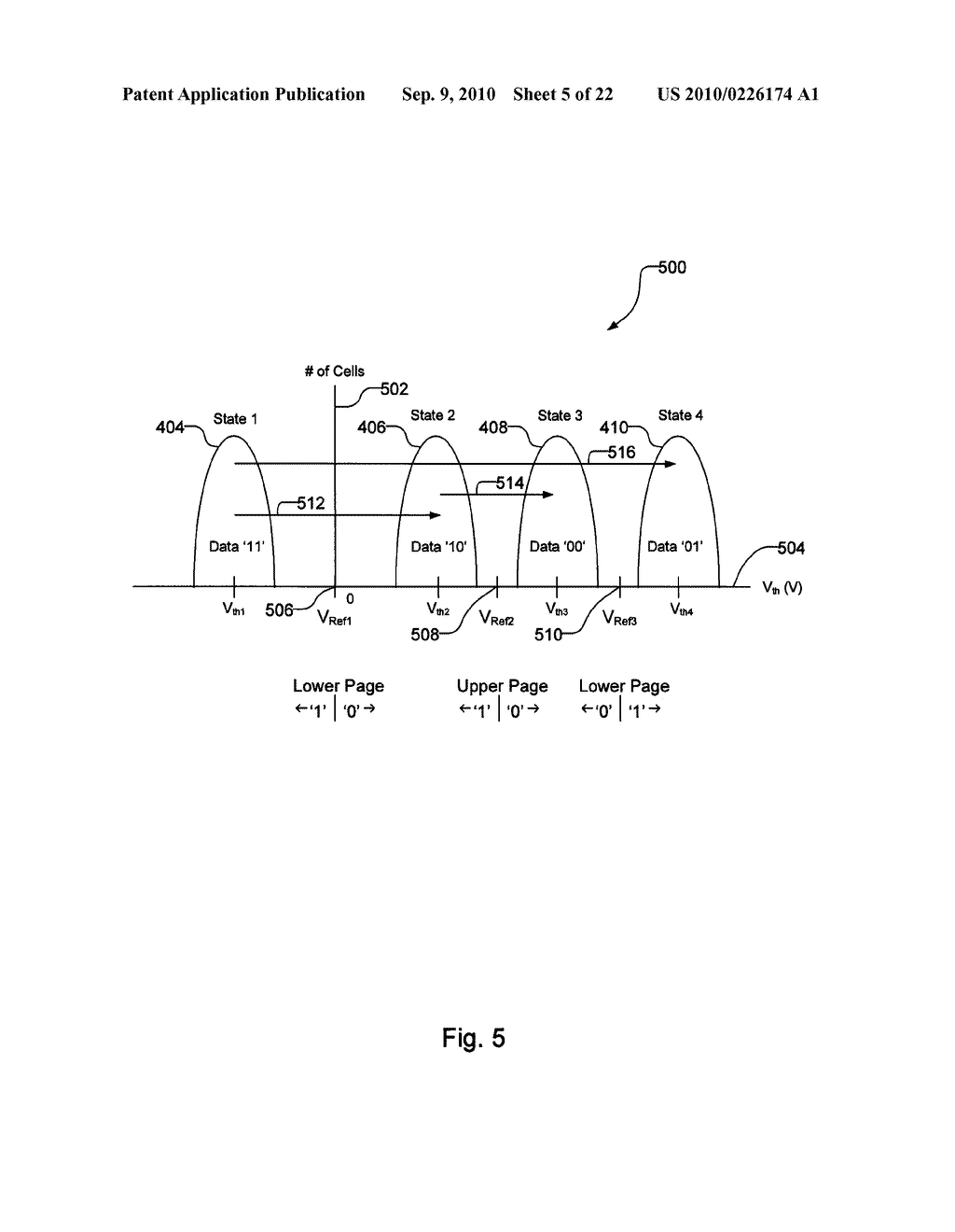 MULTIPLE BIT PER CELL NON VOLATILE MEMORY APPARATUS AND SYSTEM HAVING POLARITY CONTROL AND METHOD OF PROGRAMMING SAME - diagram, schematic, and image 06