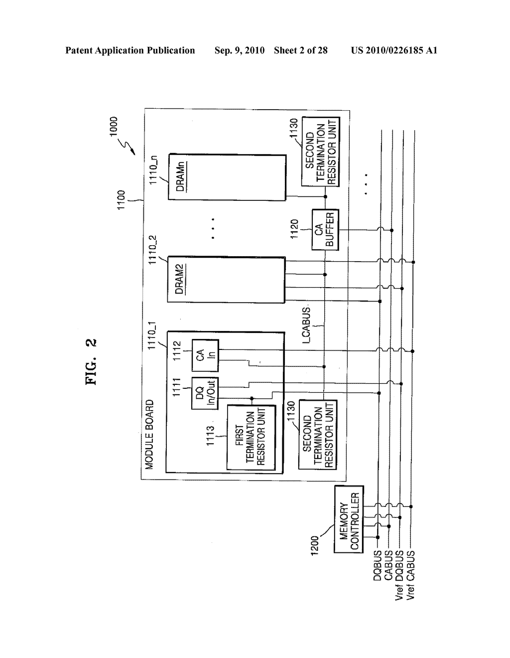 SEMICONDUCTOR MEMORY MODULE AND SEMICONDUCTOR MEMORY SYSTEM HAVING TERMINATION RESISTOR UNITS - diagram, schematic, and image 03