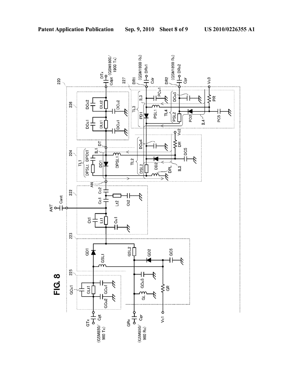 LOW-VOLTAGE CONTROL HIGH-FREQUENCY SWITCH AND COMPOSITE HIGH-FREQUENCY COMPONENT - diagram, schematic, and image 09