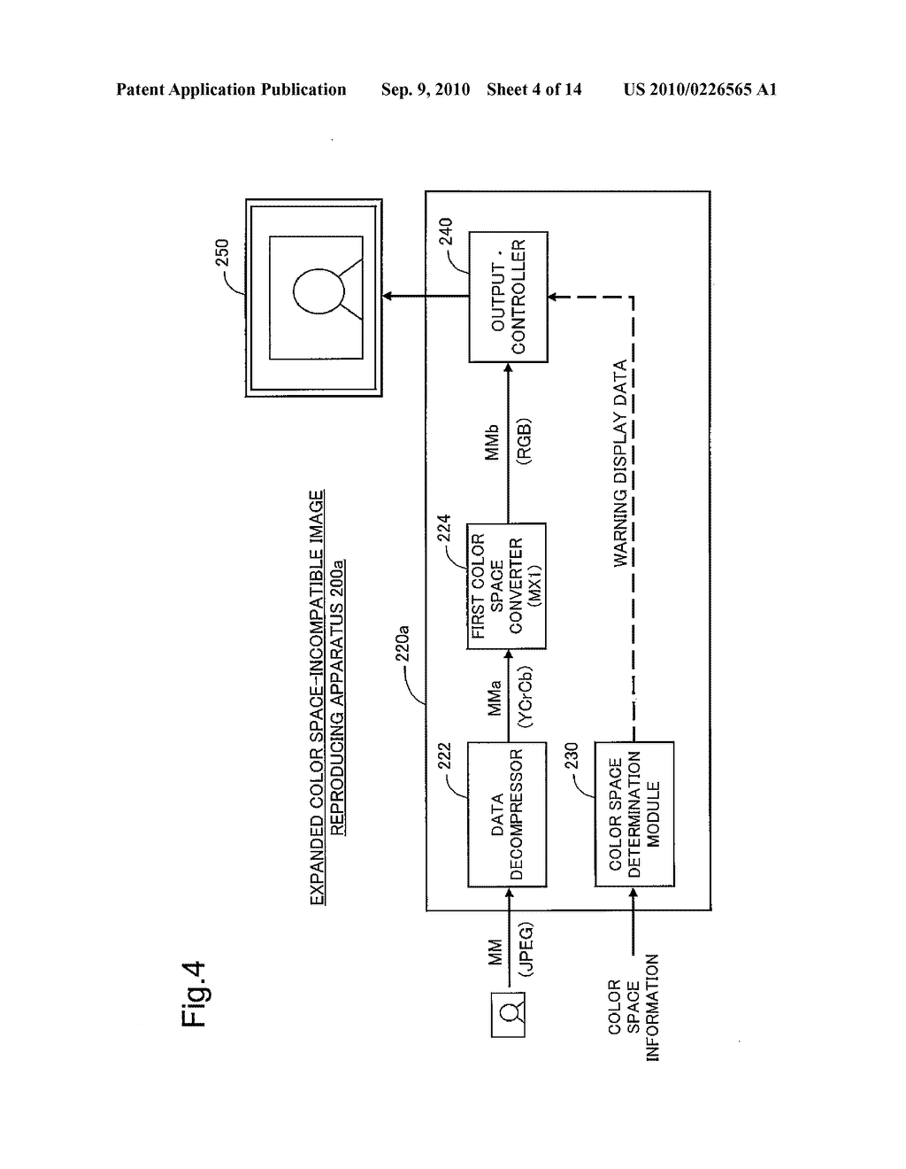 IMAGE REPRODUCTION USING A PARTICULAR COLOR SPACE - diagram, schematic, and image 05