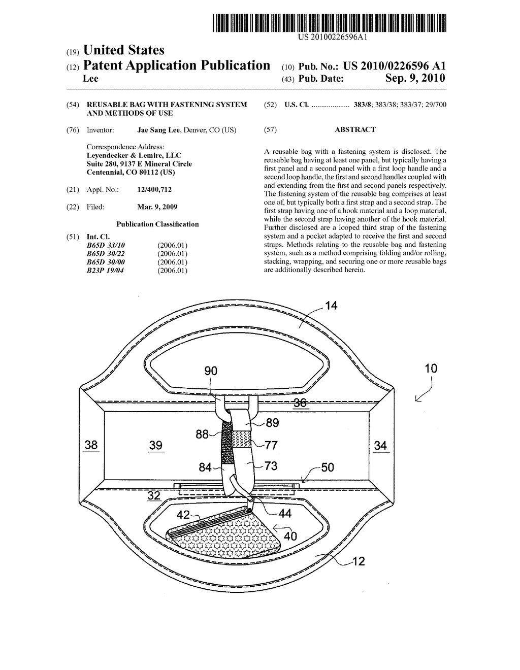 Reusable Bag with Fastening System and Methods of Use - diagram, schematic, and image 01