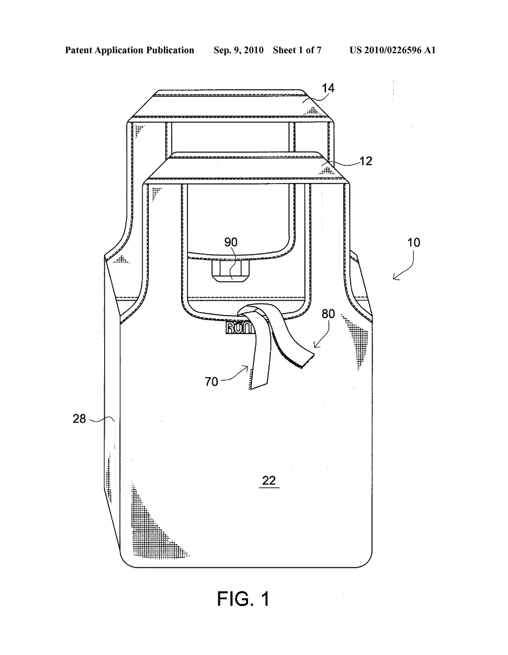 Reusable Bag with Fastening System and Methods of Use - diagram, schematic, and image 02