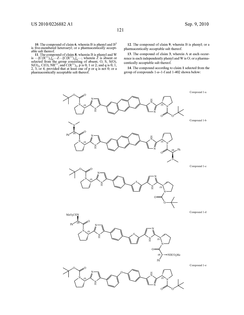 LINKED DIIMIDAZOLE ANTIVIRALS - diagram, schematic, and image 122