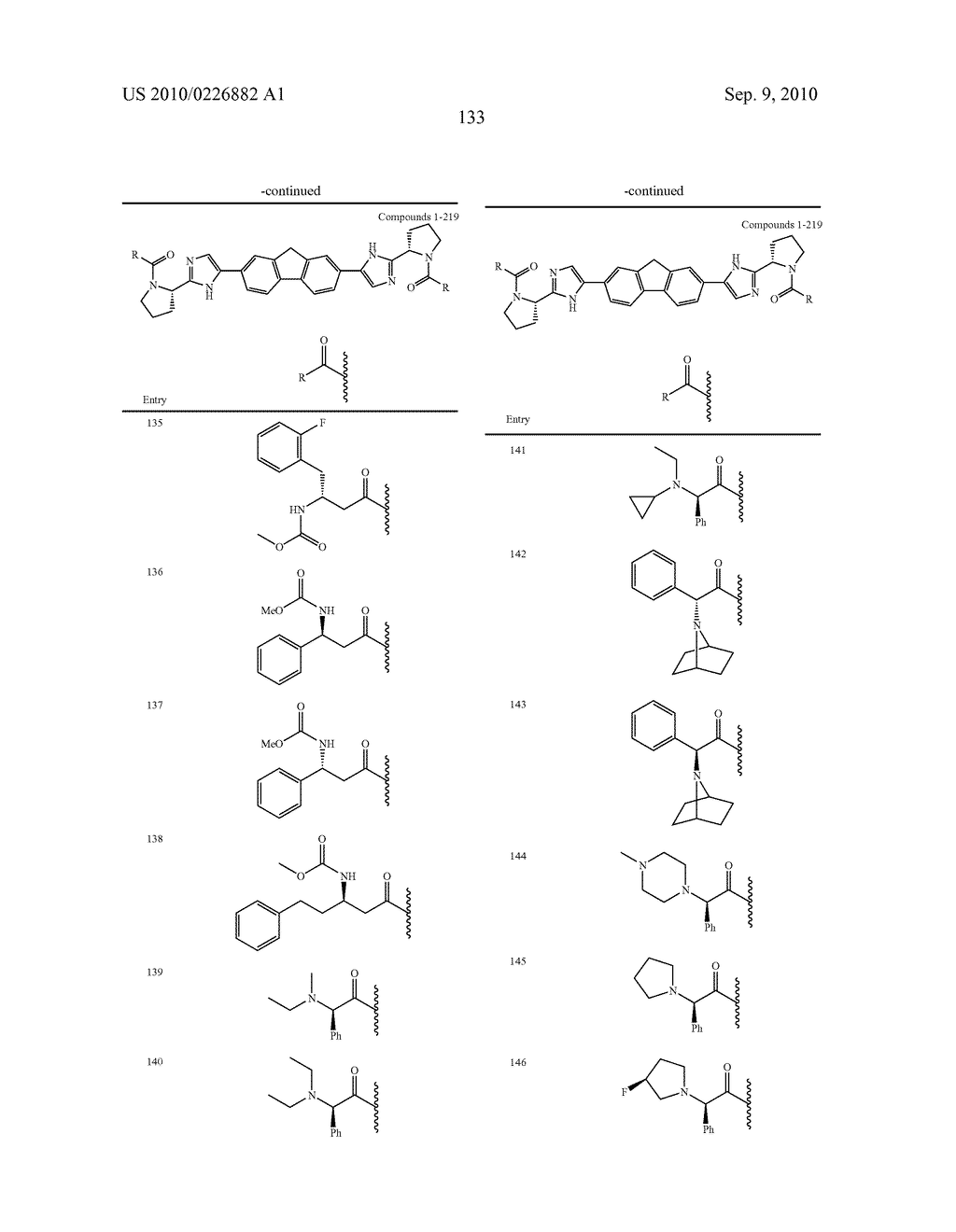 LINKED DIIMIDAZOLE ANTIVIRALS - diagram, schematic, and image 134