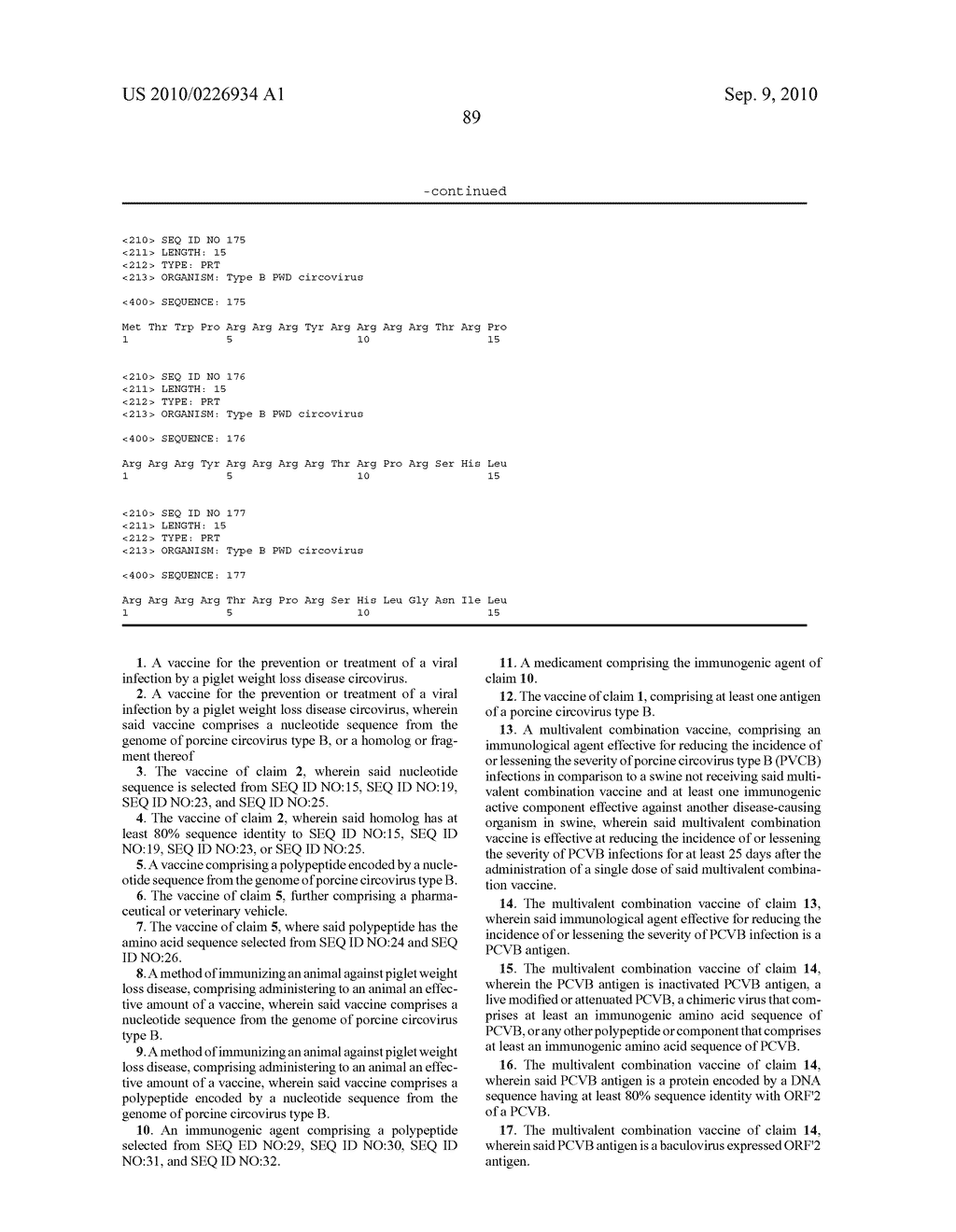 CIRCOVIRUS SEQUENCES ASSOCIATED WITH PIGLET WEIGHT LOSS DISEASE (PWD) - diagram, schematic, and image 119