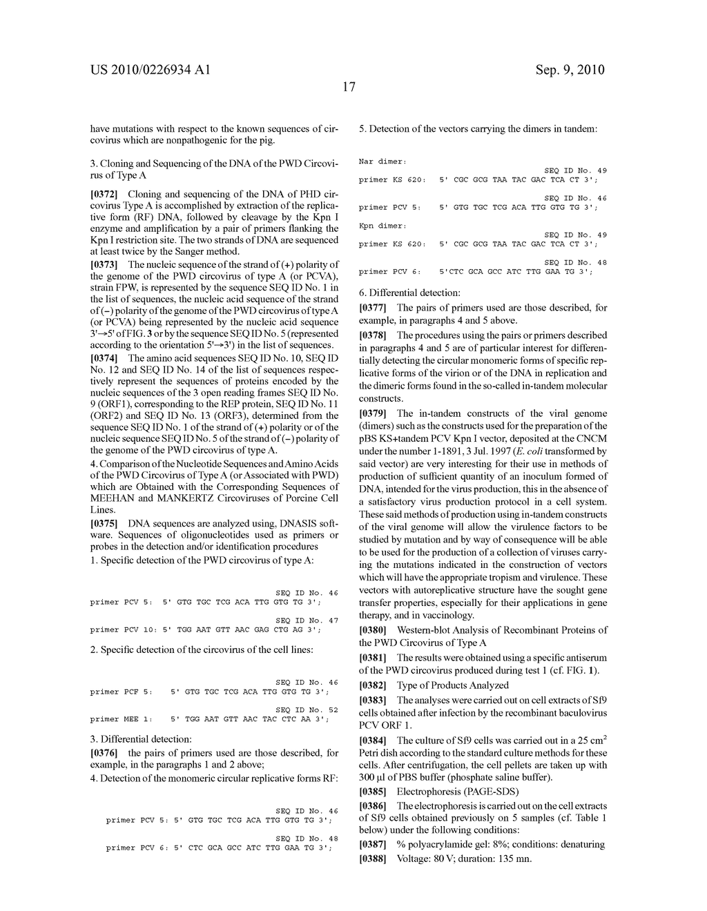 CIRCOVIRUS SEQUENCES ASSOCIATED WITH PIGLET WEIGHT LOSS DISEASE (PWD) - diagram, schematic, and image 47