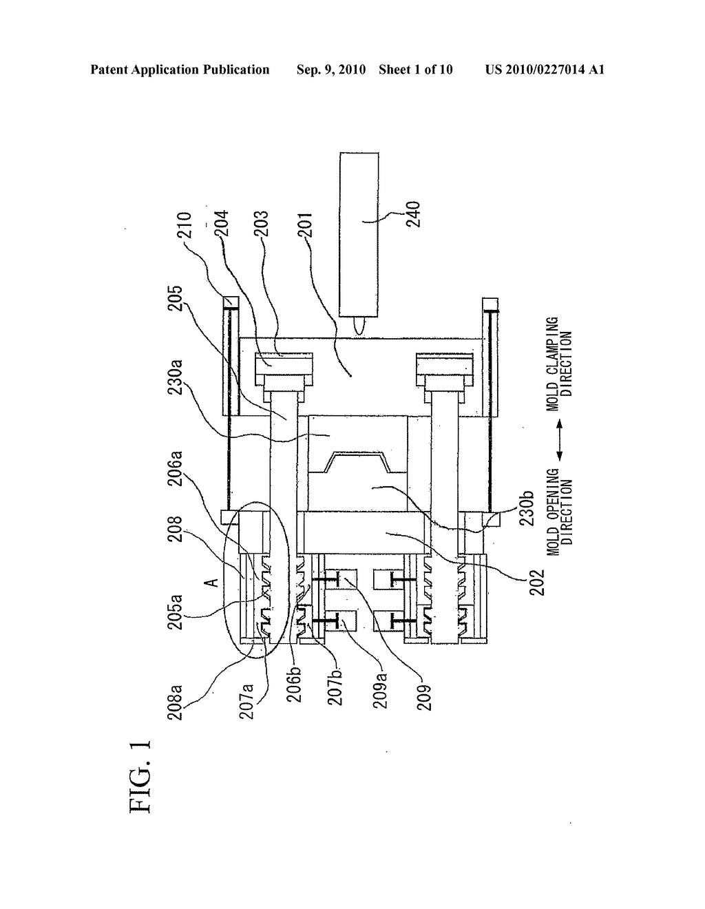 MOLD CLAMPING DEVICE - diagram, schematic, and image 02