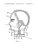 Head model for hairdressing and beauty training diagram and image