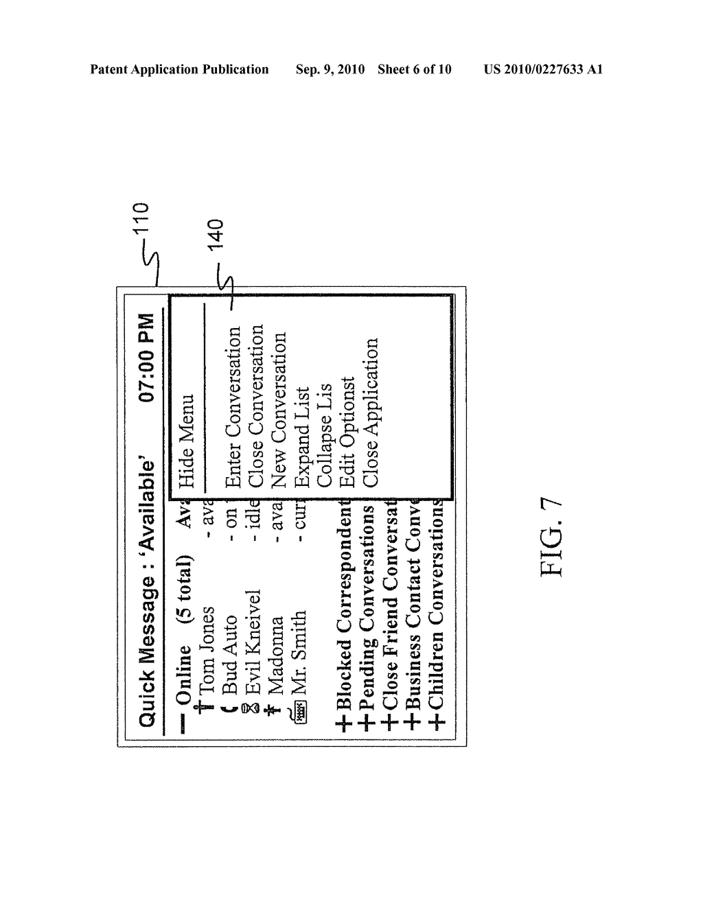 METHOD FOR CREATING A PEER-TO-PEER IMMEDIATE MESSAGING SOLUTION WITHOUT USING AN INSTANT MESSAGING SERVER - diagram, schematic, and image 07