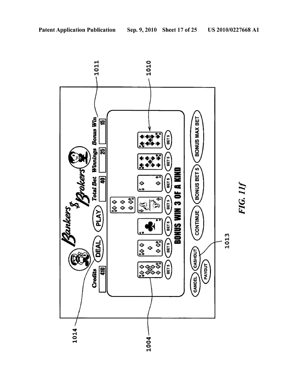 SYSTEM AND METHOD FOR PLAYING A TABLE AND ELECTRONIC CARD GAME - diagram, schematic, and image 18