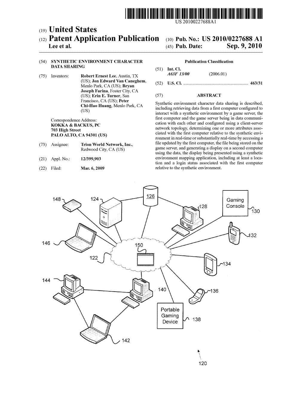 SYNTHETIC ENVIRONMENT CHARACTER DATA SHARING - diagram, schematic, and image 01