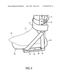 APPARATUS FOR ISOLATING AN INJURED ANKLE OR FOOT DURING AEROBIC EXERCISE diagram and image