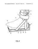 APPARATUS FOR ISOLATING AN INJURED ANKLE OR FOOT DURING AEROBIC EXERCISE diagram and image