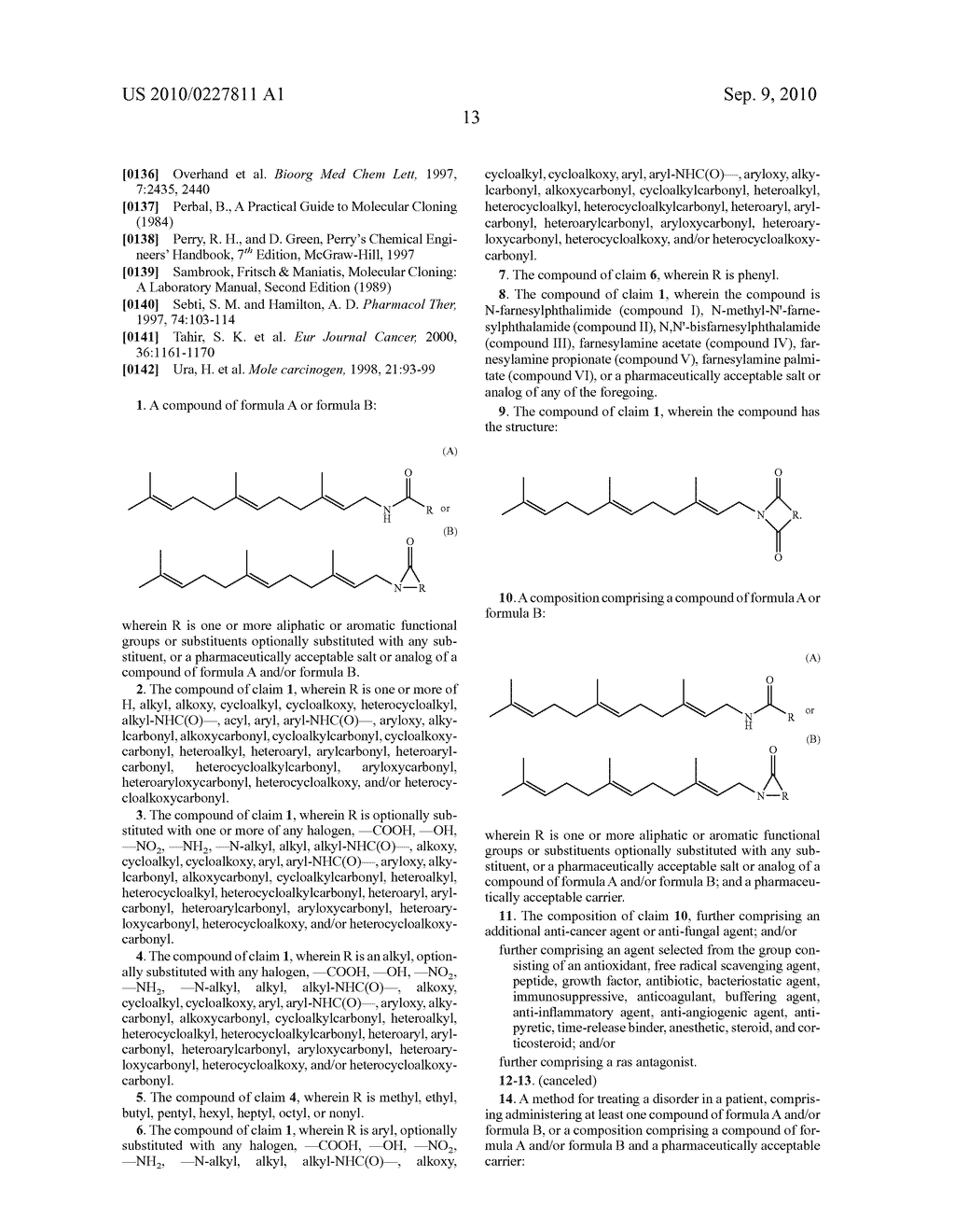 FARNESYLAMINE DERIVATIVES AND METHODS OF USE - diagram, schematic, and image 17