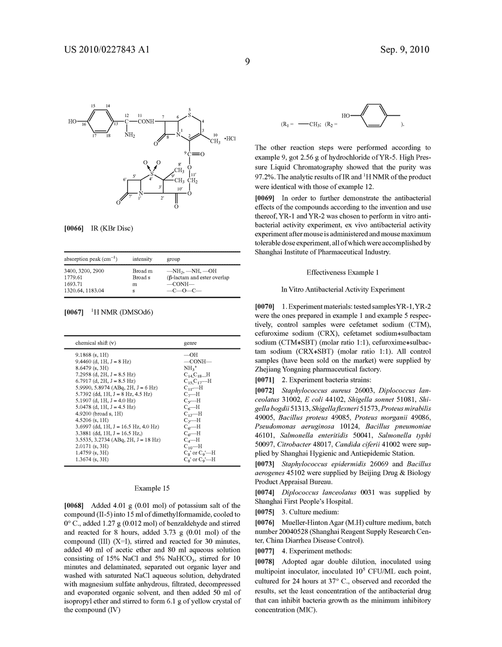 BETA-LACTAMASE-RESISTANT CEPHALOSPORIN ESTER COMPOUNDS AND SALTS OF THEREOF - diagram, schematic, and image 10