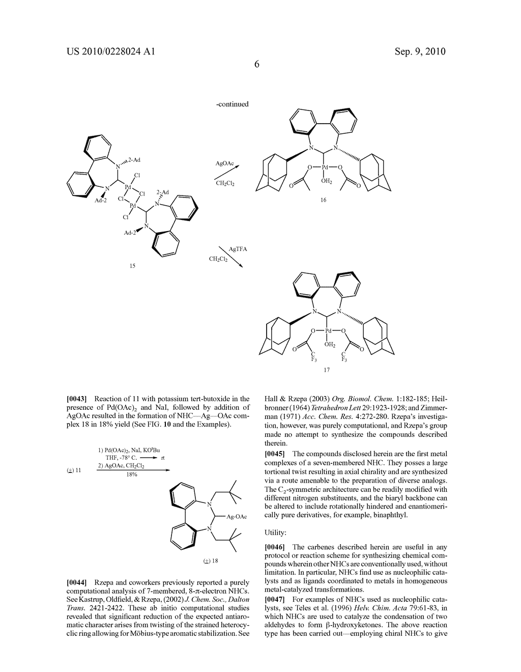 SEVEN-MEMBERED HETEROCYCLIC CARBENES AND THEIR METAL COMPLEXES - diagram, schematic, and image 17