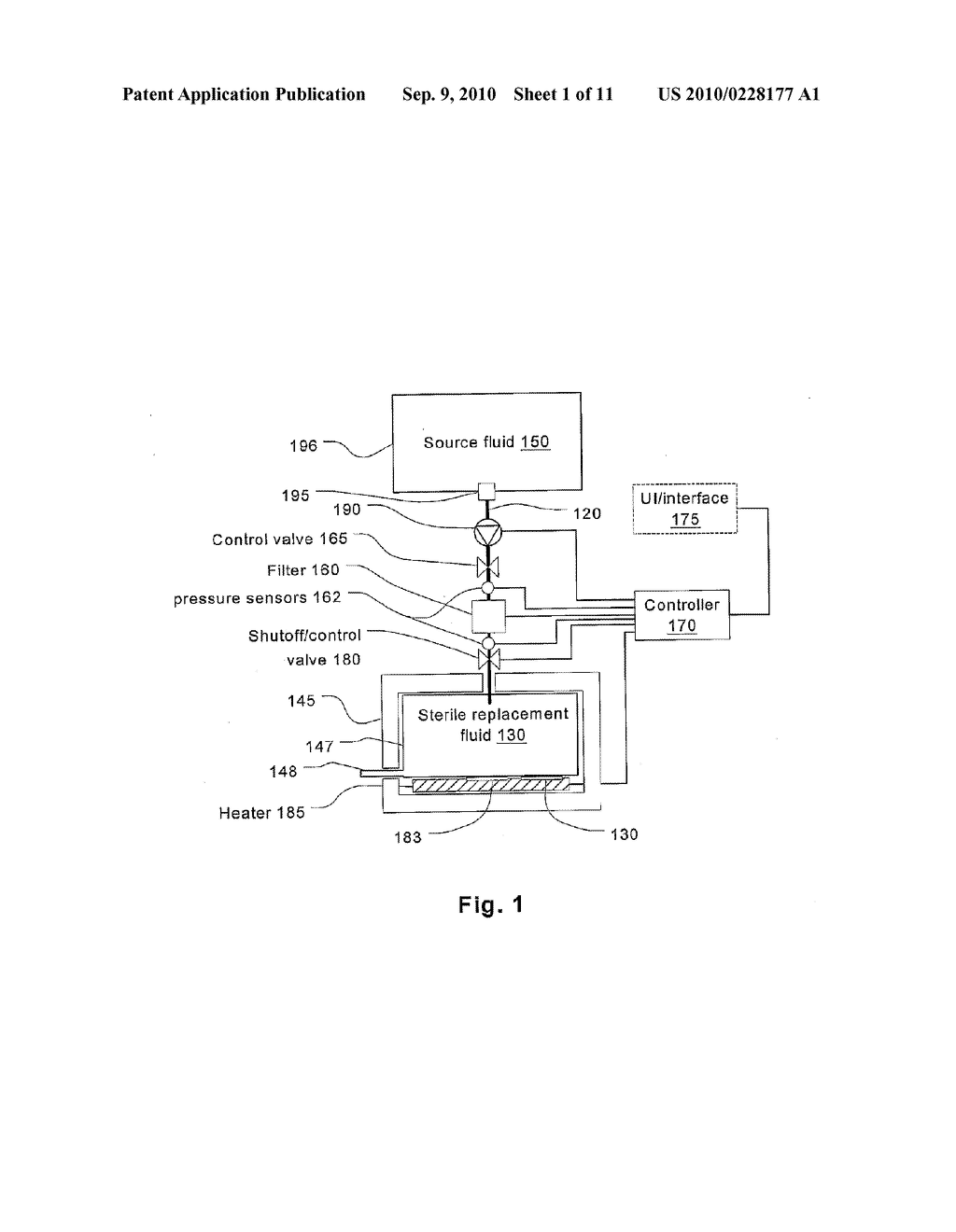 BATCH FILTRATION SYSTEM FOR PREPARATION OF STERILE FLUID FOR RENAL REPLACEMENT THERAPY - diagram, schematic, and image 02