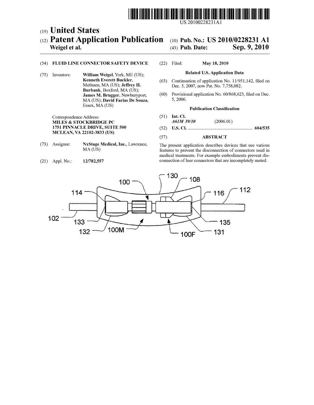 FLUID LINE CONNECTOR SAFETY DEVICE - diagram, schematic, and image 01